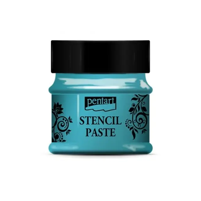 Πάστα για στένσιλ περλέ Pentart 50 ml - Turquoise
