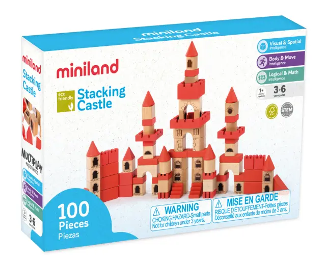 MINILAND ΣΕΤ ΔΡΑΣΤΗΡΙΟΤΗΤΩΝ STACKING CASTLE 2