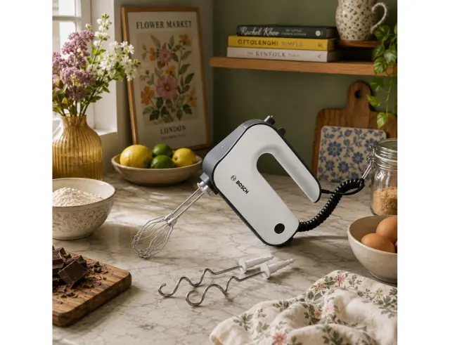 Μίξερ Χειρός Bosch MFQ49300 με ισχύ 850W, 5 ταχύτητες και λειτουργία Turbo MFQ49300