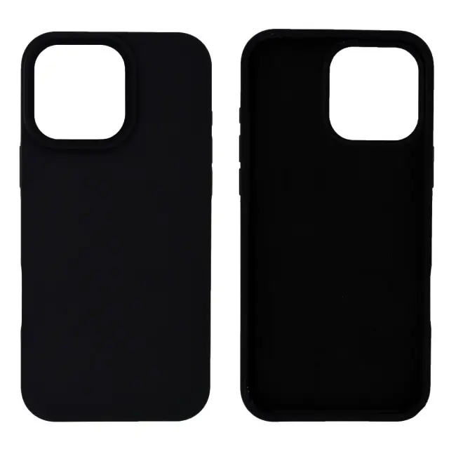 Θήκη Ancus Silicon Liquid για Apple iPhone 16 Pro Max Μαύρο