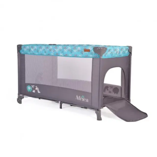 CANGAROO - Folding cot Africa turquoise - 3800146248253 2