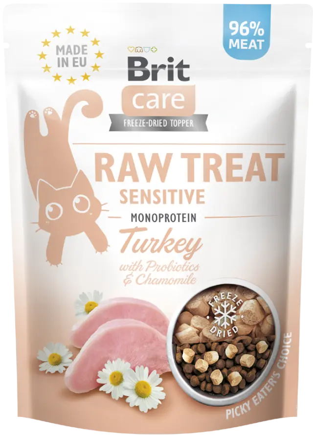 Brit Care Cat Raw Treat Sensitive Turkey 40gr