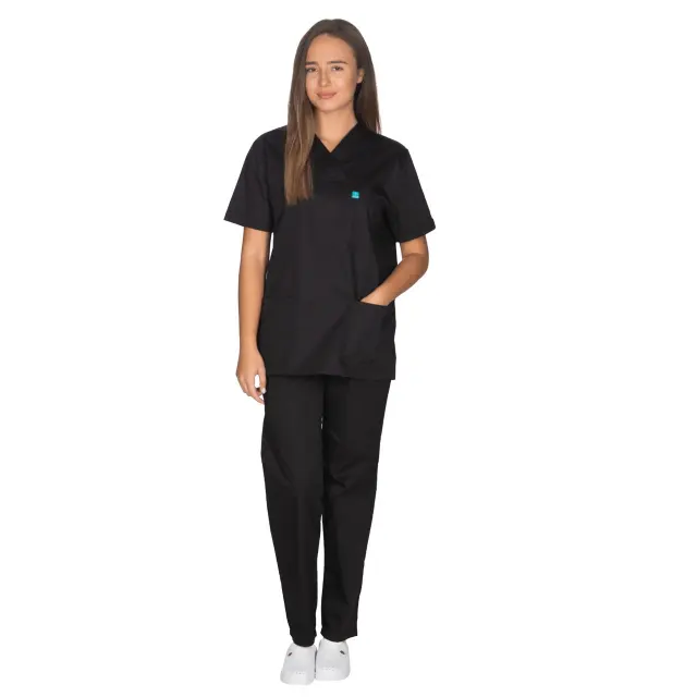 Ιατρική Στολή Unisex – Μαύρο XXS-8XL - XL 3
