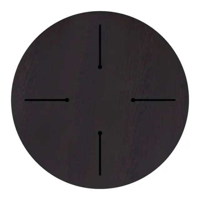 Επιφάνεια τραπεζιού Portico pakoworld HPL wenge Φ60εκ πάχους 12mm 2