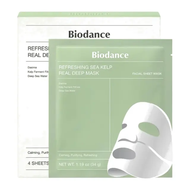 Biodance Refreshing Sea Kelp Real Deep Face Mask 34g χ 4 τμχ