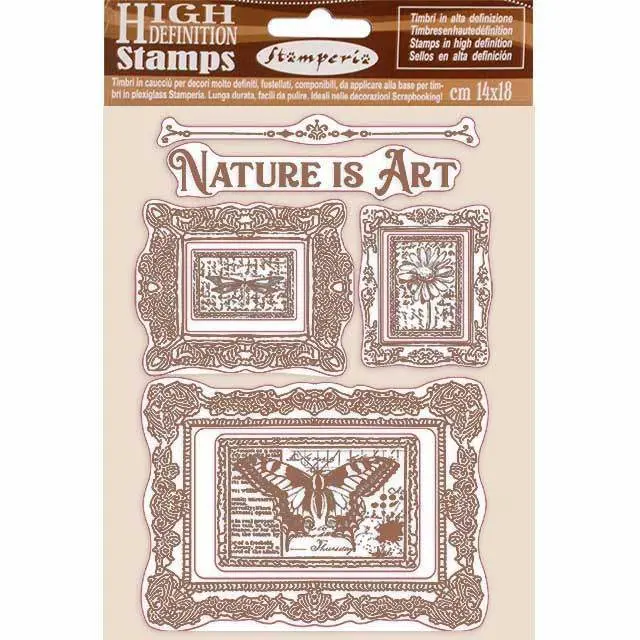Σφραγίδα Stamperia Εύκαμπτη HD - 14x18cm - Nature is Art Frames