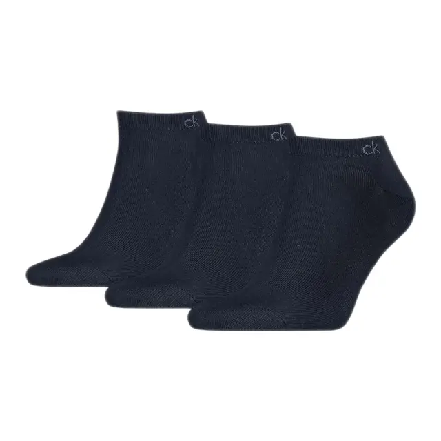 Calvin Klein Ανδρικές Κάλτσες Σοσόνια Sneaker - 3 Ζεύγη, Χρώμα Σκούρο Μπλε - 39-42