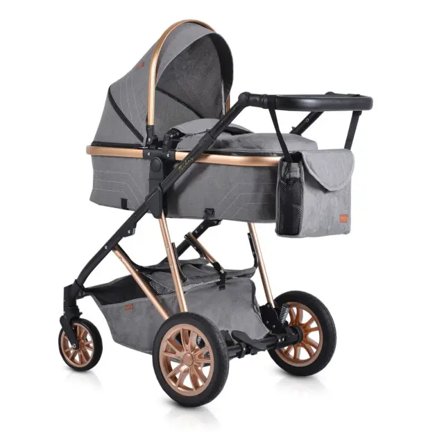 MONI - Baby stroller Midas 3 in 1 grey - 3800146235802 2