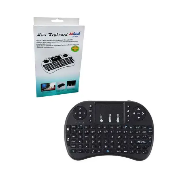 Andowl Ασύρματο Πληκτρολόγιο Mini με Touchpad QY-K01 - Mini Wireless Keyboard 17740-76
