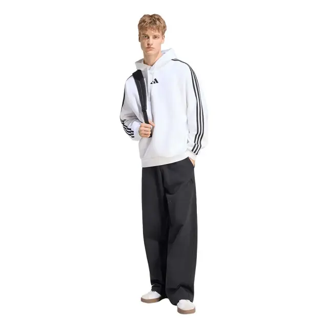 adidas Sportswear Men's 3Stripes Fleece Hoodie Άσπρο KY4171 (adidas Sportswear) 3