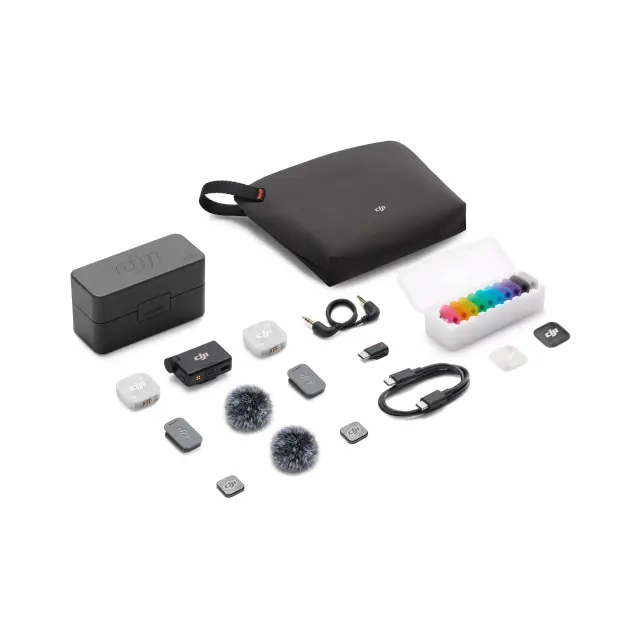 DJI - Mic Mini 2 (2 TX + 1 RX + Charging Case) - Electronics