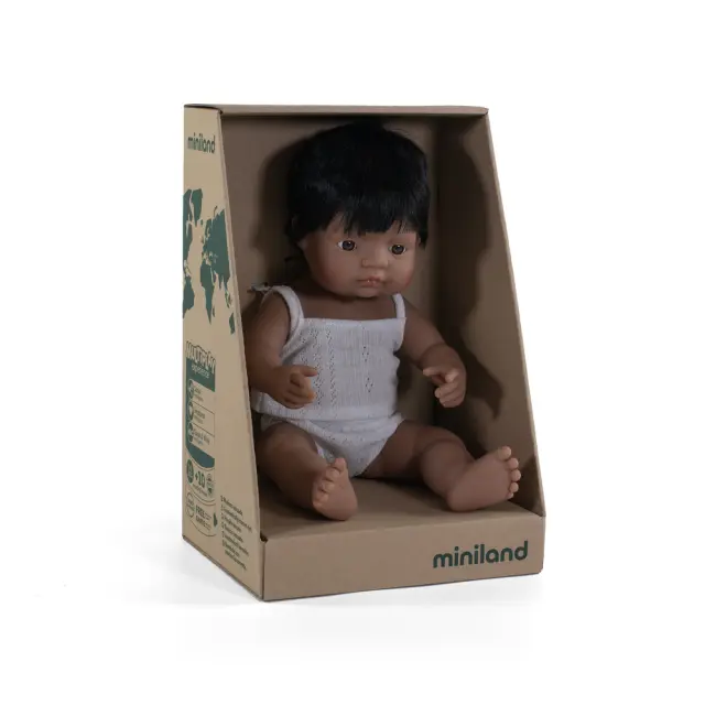 MINILAND DOLLS MINILAND ΚΟΥΚΛΑ ΛΑΤΙΝΟΣ 38 CM ΜΕ ΕΣΩΡΟΥΧΑ 2