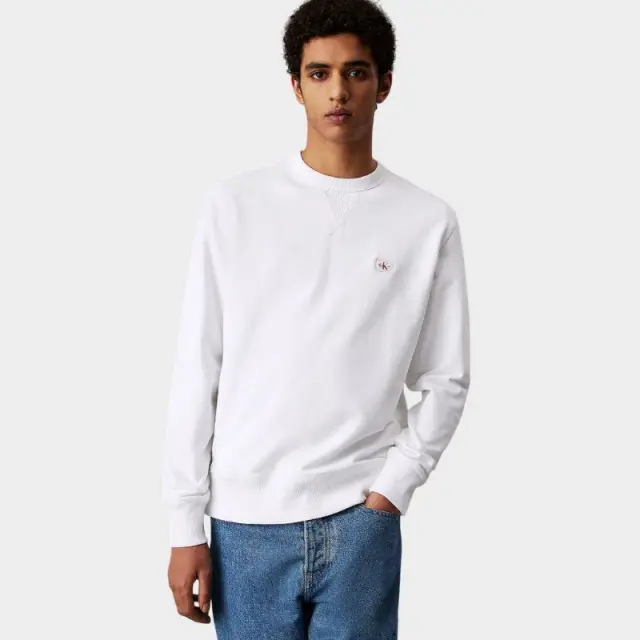 Calvin Klein - Ανδρικό Φούτερ Hoodie Regular Fit J30J327115-YAF Εκρού - XL