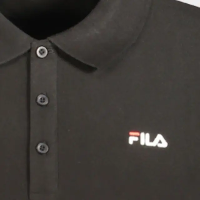 Fila - Ανδρικό Polo T-shirt Slim Fit FAM0717-80010 Μαύρο - XL 3