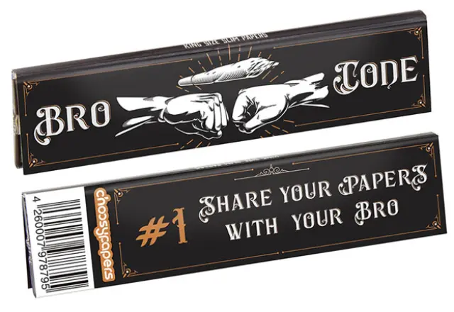 Choosypapers Χαρτάκια King Size Slim 32φ. - Bro Code