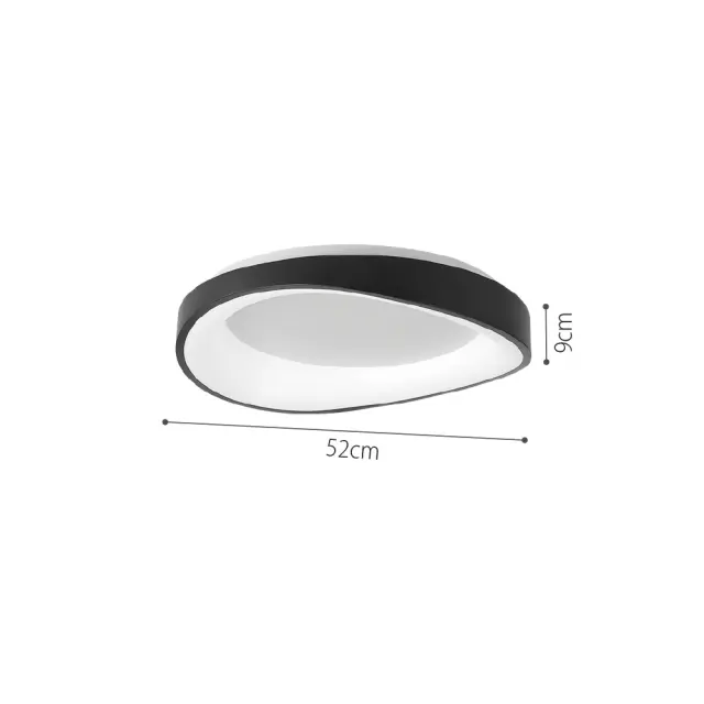 InLight Πλαφονιέρα οροφής LED 36W 3CCT (by tuya) από λευκό μέταλλο και ακρυλικό D:52cm (42033-White) 2