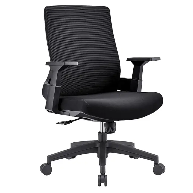 Πολυθρόνα Γραφείου BF8950 Μαύρο Ύφασμα/Mesh 64x64x98/110cm