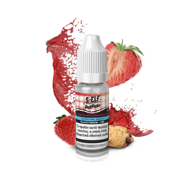 S-Elf Juice Salts Pud Puds Strawberry Jam & Clotted Cream Scone 10ml - 20mg