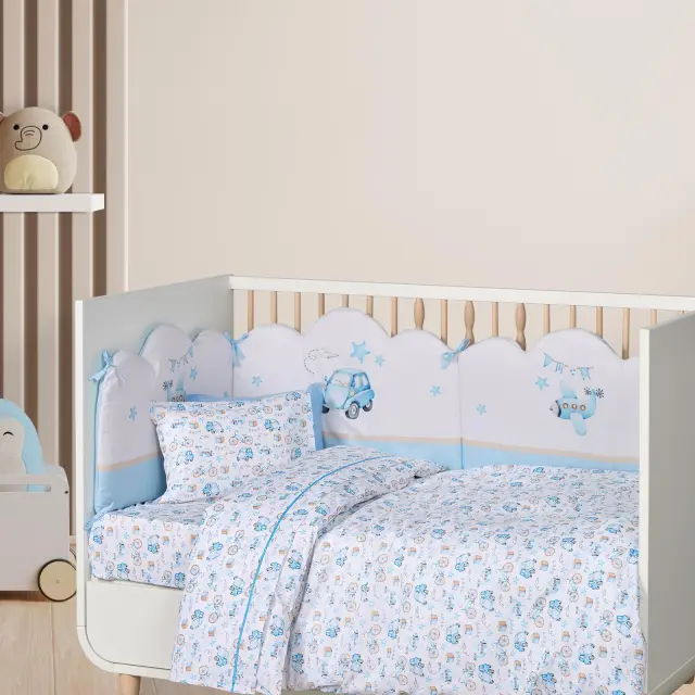 DAS BABY ΣΕΤ ΣΕΝΤΟΝΙΑ FUN 4918 BLUE, OCHRE, WHITE 2