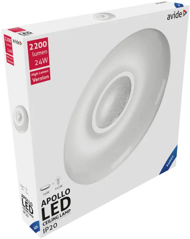 Avide LED Μοντέρνα Πλαφονιέρα Οροφής Apollo 24W 410*70mm Ψυχρό 6400K 15.001.0550