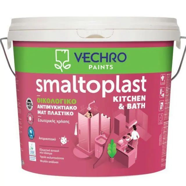 Vechro 121301000136 - SMALTOPLAST K&B ΑΝΤΙΜΥΚΗΤΙΑΚΟ ΛΕΥΚΟ 10 L