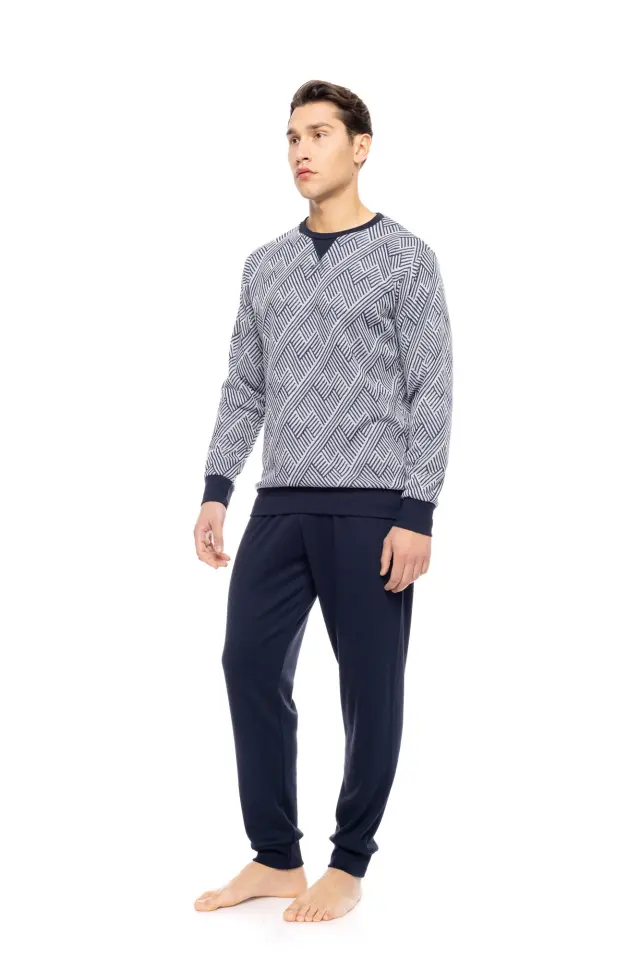 W-M770 - Type - PYJAMA JACQUARD HENRY STRIPES 3
