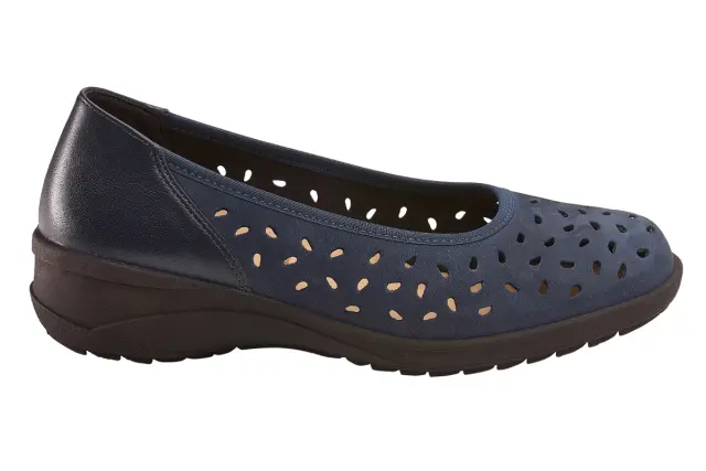 Solidus Μπαλαρίνες Γυναικείο δέρμα Nubuck Μπλέ SOL/42052 OCEAN - 36 3