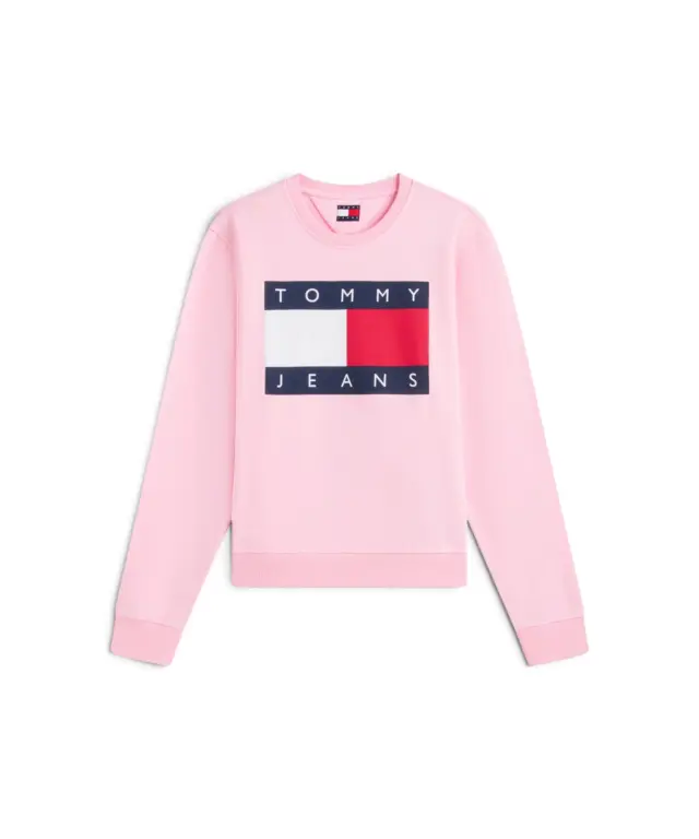 Tommy Hilfiger - Γυναικείο Φούτερ Flag Badge Crew Neck DW0DW23906-TPF Ροζ