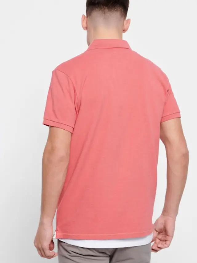 Funky Buddha Men's Polo Fuchsia Pink FBM007-001-11 - S 3