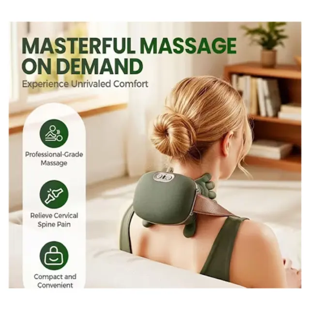 Συσκευή Μασάζ Shiatsu για τον Αυχένα, το Κεφάλι, την Πλάτη, τα Πόδια & τα Χέρια με Λειτουργία Θέρμανσης FH-680 3