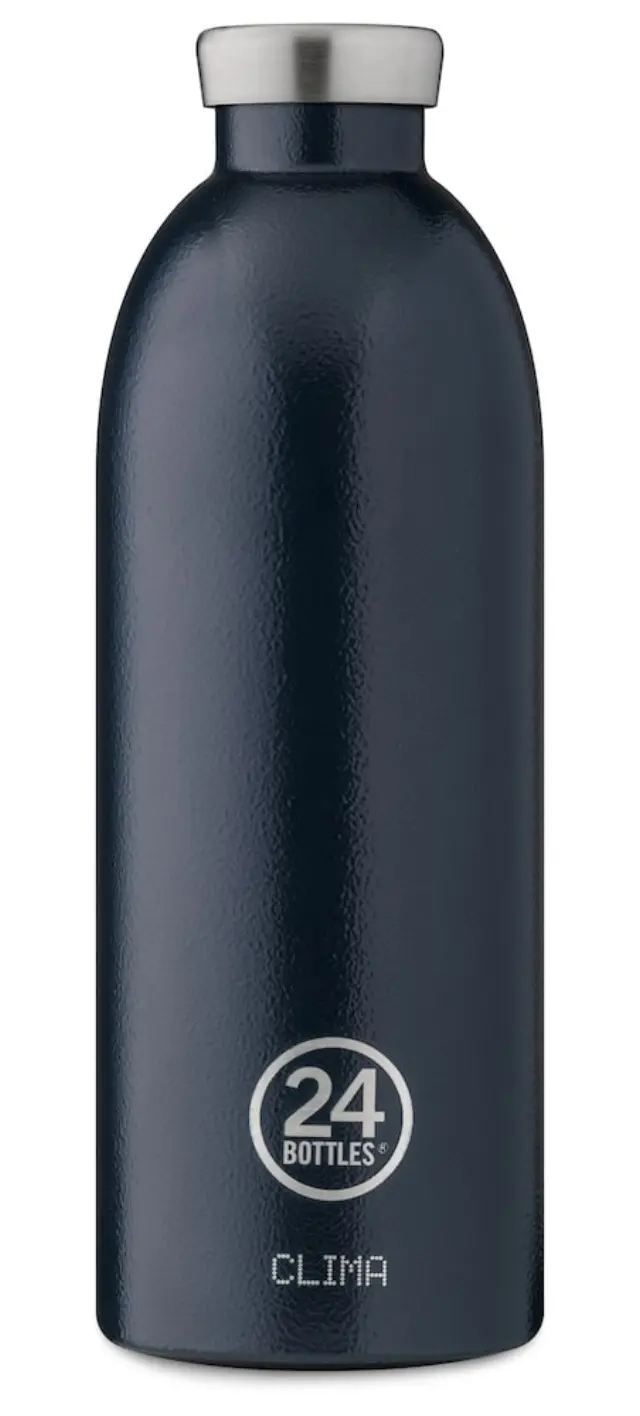 24 Bottles Clima Bottle 085 L Rustic Deep Blue 24B433