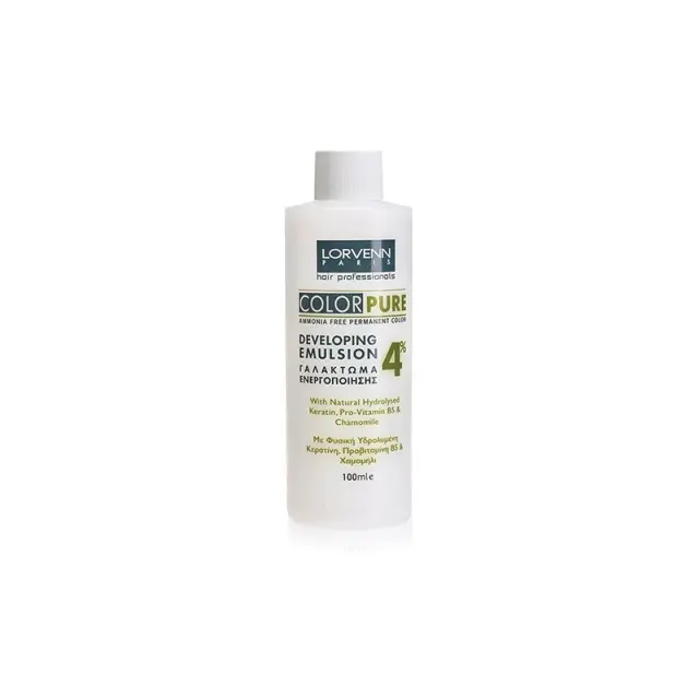 Lorvenn Color Pure Ammonia 4% Free Permanent developing Emulsion 100ml