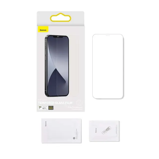 Baseus Tempered Glass 0.3mm for iPhone 12 Pro Max (2pcs) 3