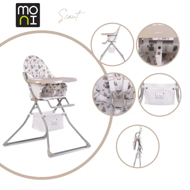 MONI - High chair Scaut beige - 3801005150601