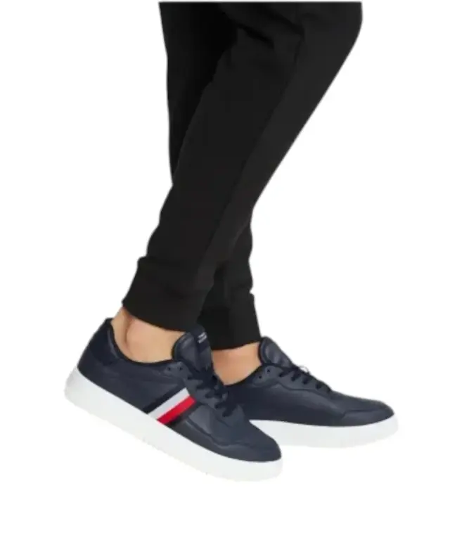 Tommy Hilfiger - Ανδρικά Sneakers Icon Court Stripes FM0FM05628-DW5 Μπλε Σκούρο 3