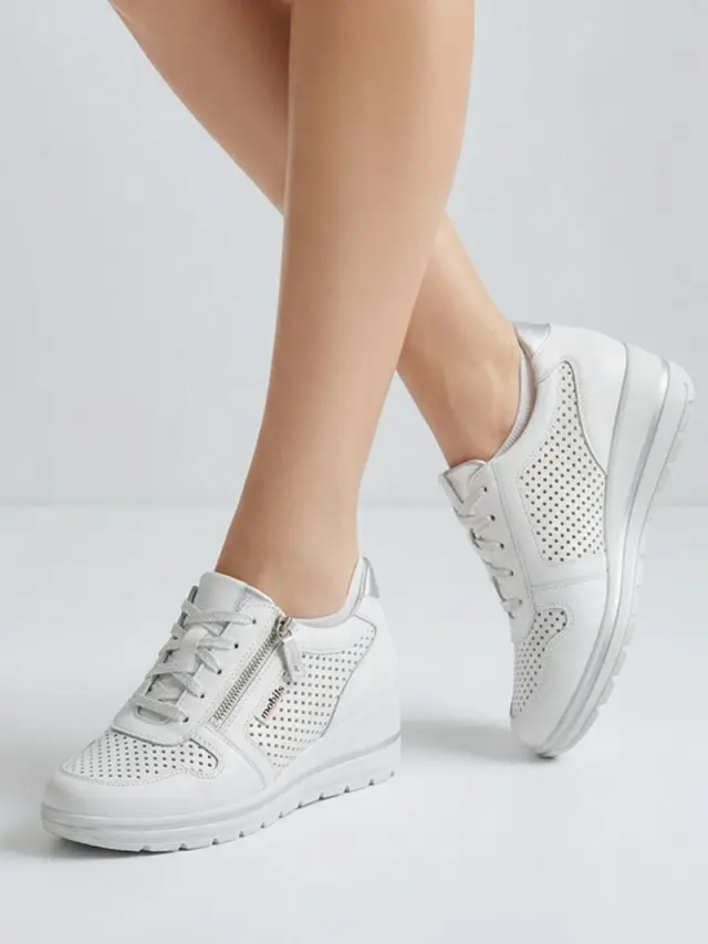 Mephisto Sneakers Γυναικείο δέρμα Άσπρο MEP/ABBY PERF WHITE 2