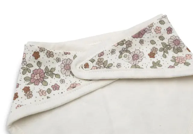 Σετ 2 Σαλιάρες Μπαντάνες Retro Flowers – Jollein 3