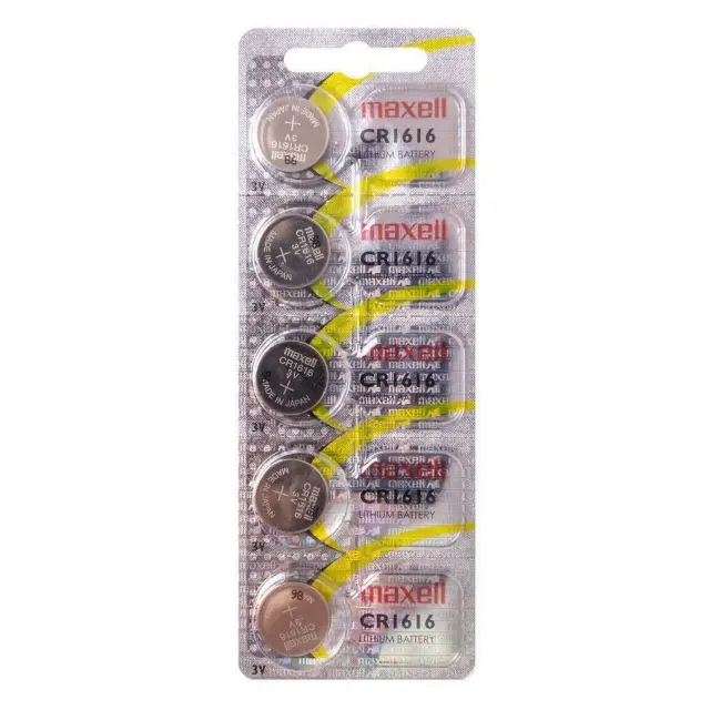 MAXELL Lithium CR1616 μπαταρίες λιθίου ρολογιών 3V 5τμχ