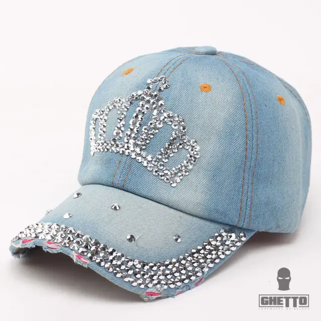 Ghetto Denim Bling Bling Cap