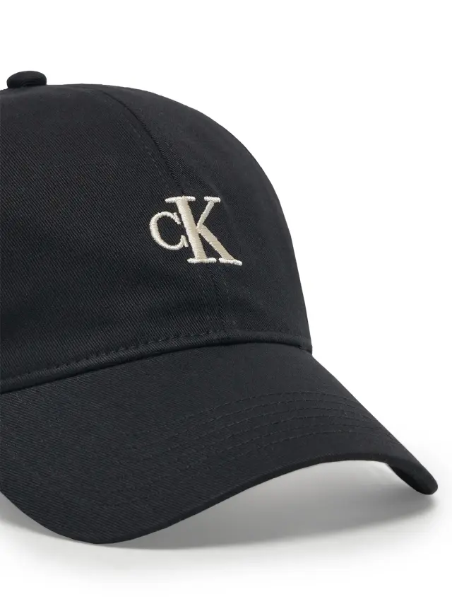 Calvin Klein Γυναικείο Καπέλο Jockey Embroidered Monogram Cap Μαύρο 2