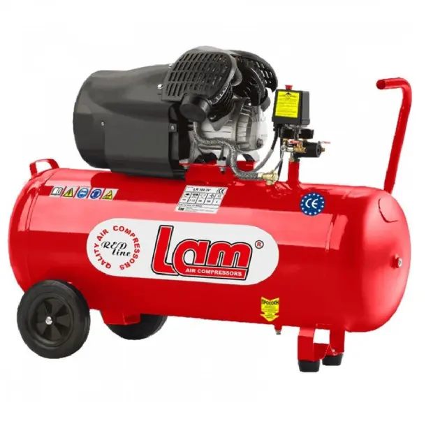 Lam Κομπρεσέρ Μονοφασικό Αέρος με Ισχύ 3hp και 100lt Αεροφυλάκιο LR100/3V