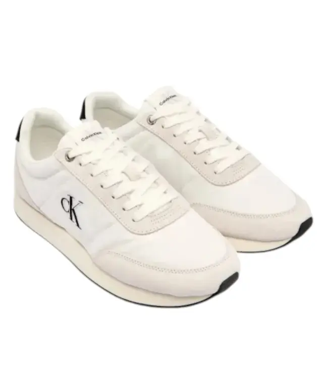 Calvin Klein - Ανδρικά Sneakers Ck Retro Runner Ess Mix Mat YM0YM01361-01W Λευκό 2