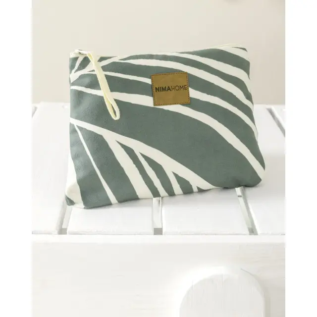 Νεσεσέρ Θαλάσσης 25x17 2 Οψεων Nima Botanical Green-Ecru 100% Microfiber