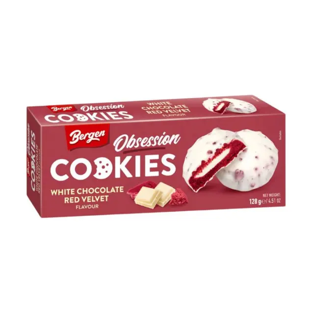 Bergen Red Velvet Cookies 128gr