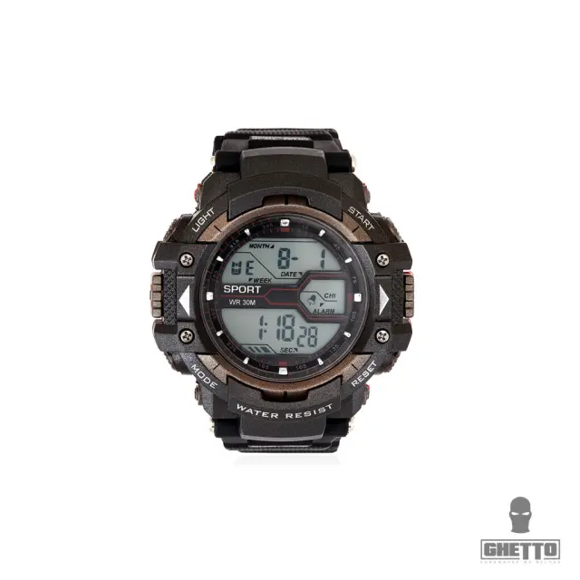 Ghetto Digital Fashion Shock Sport Gold Watch