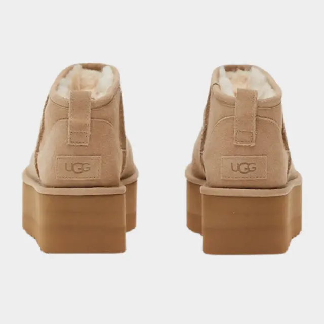 Δερμάτινα Μποτάκια με Γούνα UGG Classic Ultra Mini Platform 1135092-00E6 Μπεζ - 36 3