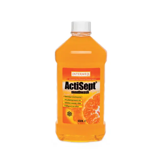 InterMed Actisept Mouthwash Orange Στοματικό Διάλυμα Καθημερινής Προστασίας 1500ml