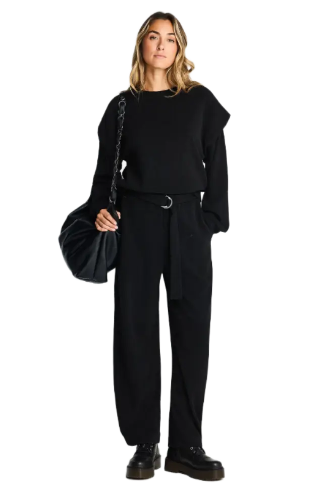 FunkyBuddha γυναικείο κοτλέ παντελόνι jogger με ζώνη FBL014-144-02-1