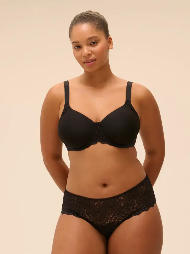 Simone Pérèle Caresse Σουτιέν Minimizer Full Cup Μαύρο 3