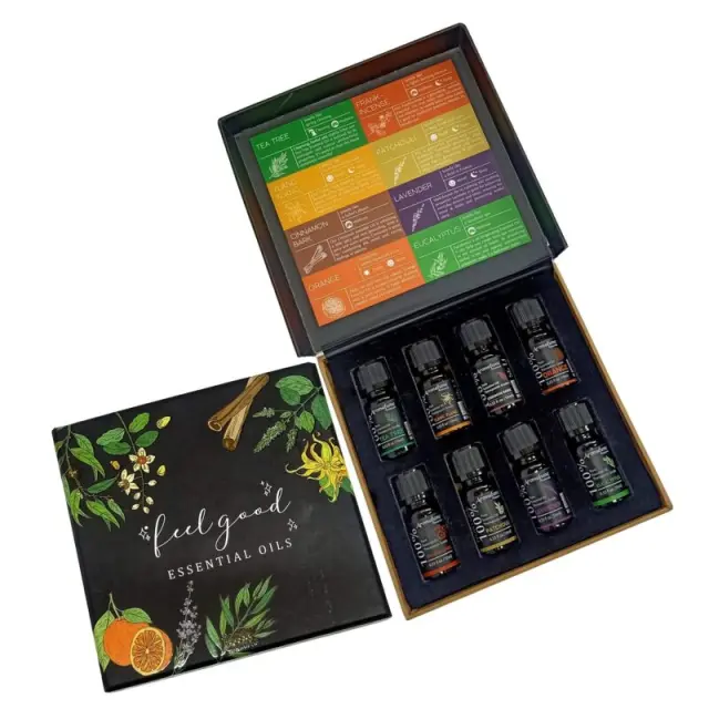 Aromatherapy Gift Set Feel Good Pure Essential Oil – Σετ με 8 Αιθέρια Έλαια 10ml